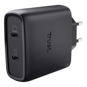 Trust Maxo Caricabatteria a 2 porte USB-C GaN da 65 W