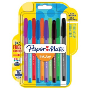 Papermate inkjoy 100 Nero, Blu, Verde, Rosso Penna a...