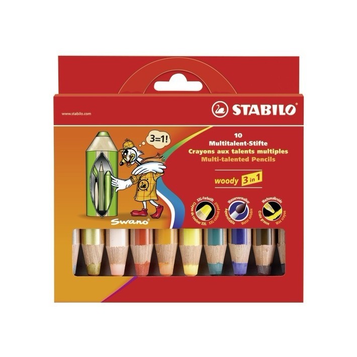 STABILO woody 3 in 1 Multi 10 pz