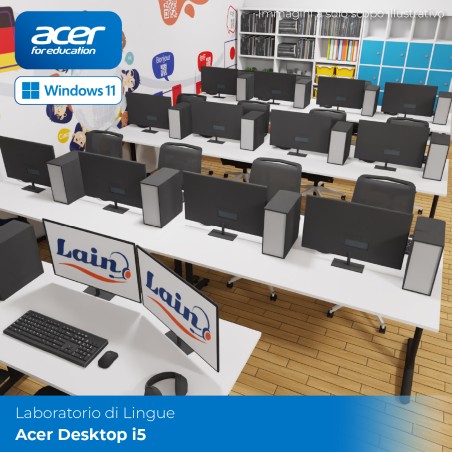 Laboratorio di Lingue Desktop PC Acer I5 - Microsoft Office