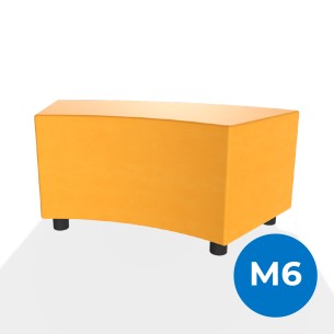 Pouf e Sacchi Flora Angolare in Similpelle Ignifuga con...