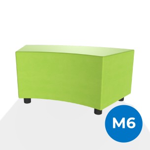 Pouf e Sacchi Flora Angolare in Similpelle Ignifuga con...