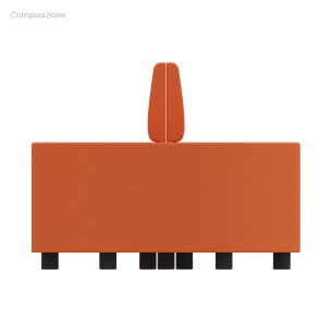 Composizione Flora - 2 Pouf Rettangolo Stretto - 2 Pouf... 2