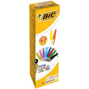 BIC Crystal Nero, Blu, Verde, Azzurro, Verde chiaro,...