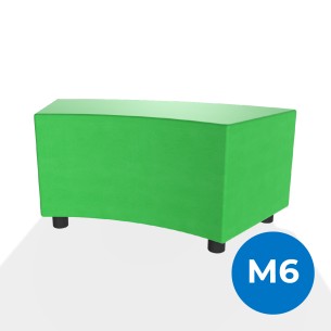 Pouf e Sacchi Flora Angolare in Similpelle Ignifuga con...