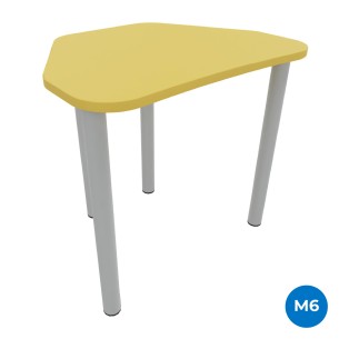 Tavolo Pino Trapezio 4 Gambe in Melaminico con Piedini -...