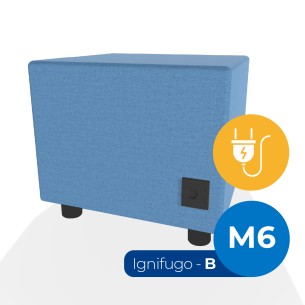 Forma Morbida Flora Rettangolo Stretto in Tessuto...