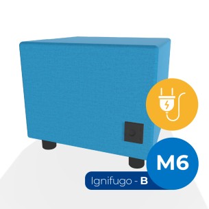 Forma Morbida Flora Rettangolo Stretto in Tessuto...