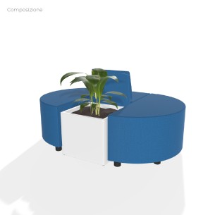 Composizione Flora - Pouf Rettangolo Stretto - 2 Pouf... 2