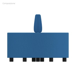 Composizione Flora - 2 Pouf Rettangolo Largo - 2 Pouf... 2