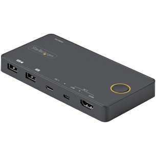 StarTech.com Switch KVM ibrido USB-A + HDMI e USB-C a 2...