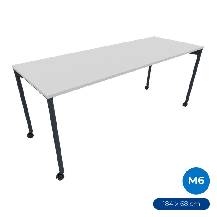 Tavolo Tiglio Stile in Melaminico con Ruote -...