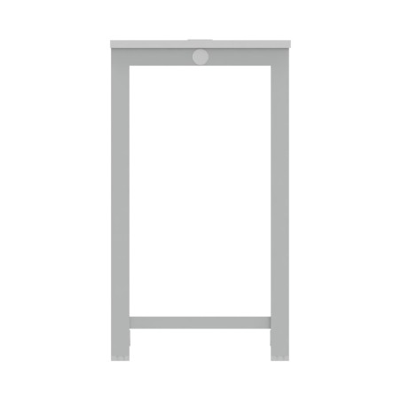 Tavolo Tiglio Lab in Melaminico con Piedini e Poggiapiedi - Dimensioni 160x80x107,2 cm -...