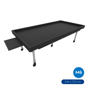 Tavolo Creo L per Robotica in Melaminico con Ruote e...