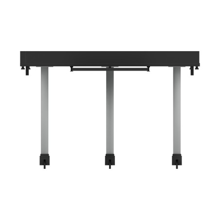 Tavolo Creo L per Robotica in Melaminico con Ruote e Spondine Rimovibili - Dimensioni 244 x...