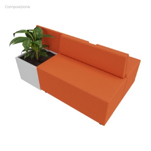 Composizione Flora - Pouf Rettangolo Stretto - 2 Pouf... 2