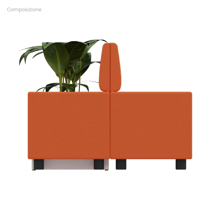 Composizione Flora - Pouf Rettangolo Stretto -...