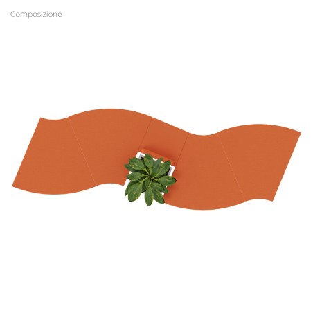 Composizione Flora - 4 Pouf Angolari - 1 Pouf Rettangolo Stretto con Schienale Basso e 1...