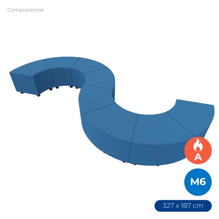 Composizioni Flora 8 Angolari in Tessuto...