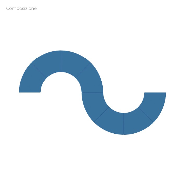 Composizioni Flora 8 Angolari in Tessuto...