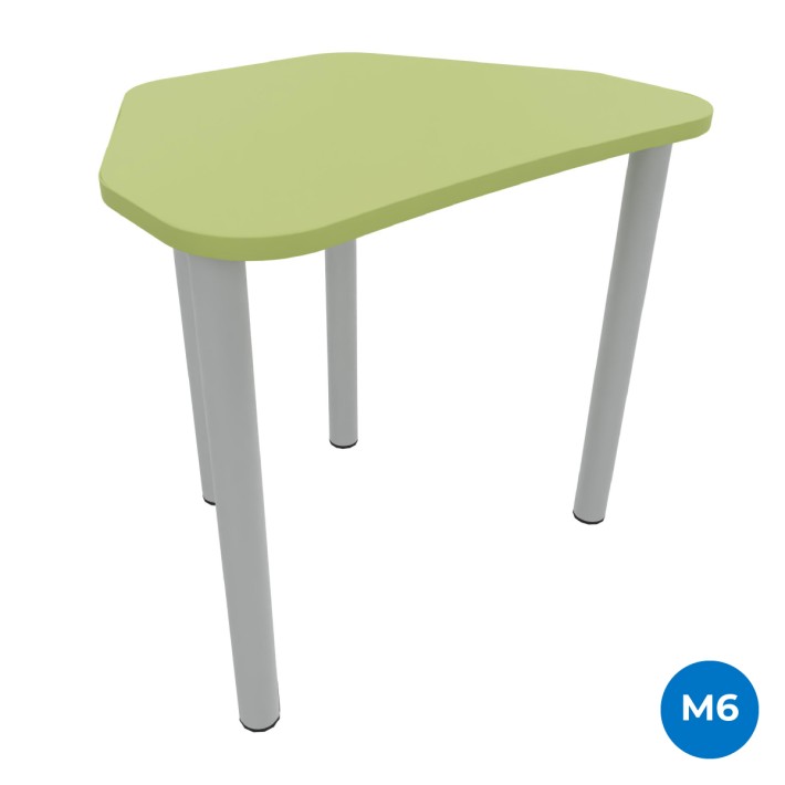 Tavolo Pino Trapezio 4 Gambe in Melaminico con...