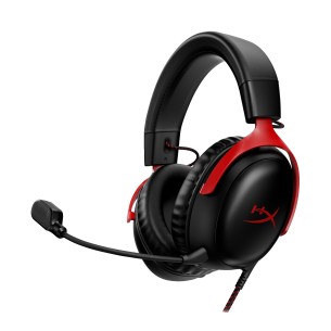 HyperX Cloud III – Cuffie da gaming (nero-rosso)