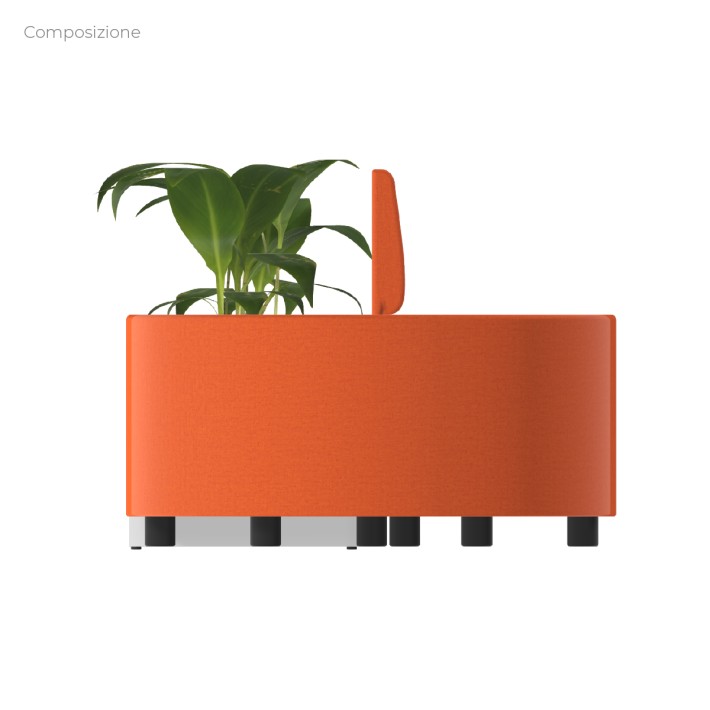 Composizione Flora - Pouf Rettangolo Stretto -...