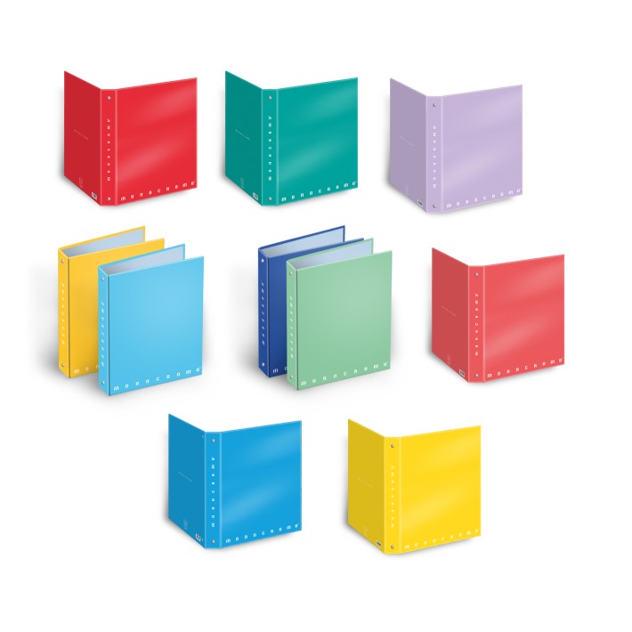 Pigna Cartella 4 Anelli F.To A4 Monocromo