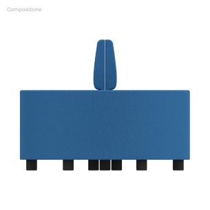 Composizione Flora - 2 Pouf Rettangolo Stretto - 2 Pouf... 2