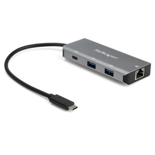 StarTech.com Hub USB-C a 3 porte con Gigabit Ethernet...
