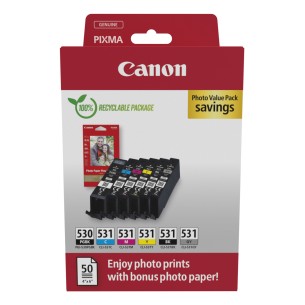 Canon PGI-530/CLI-531 PVP cartuccia d'inchiostro 6 pz...