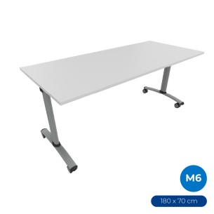 Tavolo Tiglio Fisso in Melaminico con Ruote - Dimensioni...