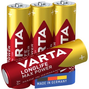 Varta Longlife Max Power, Batteria Alcalina, AA, Mignon,...