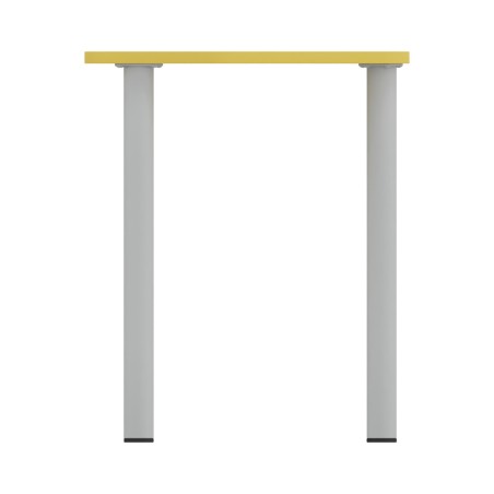 Tavolo Pino Trapezio 4 Gambe in Melaminico con 2 Ruote - Dimensioni 75,5 x 58,5 x 76 cm -...