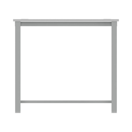 Tavolo Tiglio Lab in Melaminico con Piedini e Poggiapiedi - Dimensioni 200x60x107,2 cm -...