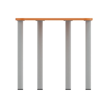 Tavolo Pino Trapezio 4 Gambe in Melaminico con 2  Ruote - Dimensioni 75,5 x 58,5 x 76cm -...