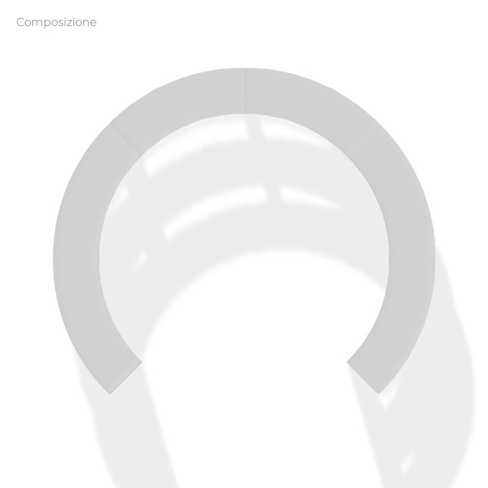 COMPOSIZIONI EDERA Armadio da 6 Moduli Curvi -...