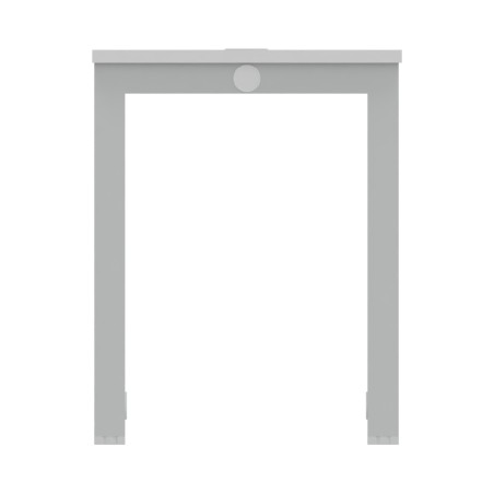 Tavolo Tiglio Lab in Melaminico con Piedini e Poggiapiedi - Dimensioni 160x60x107,2 cm -...