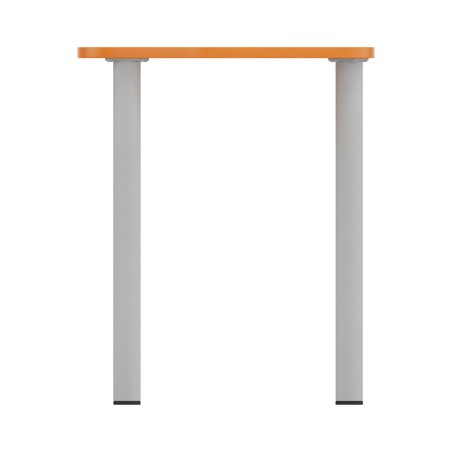 Tavolo Pino Trapezio 4 Gambe in Melaminico con 2 Ruote - Dimensioni 75,5 x 58,5 x 76cm -...