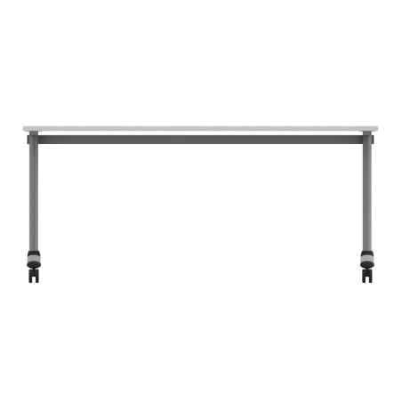 Tavolo Tiglio Fisso in Melaminico con Ruote - Dimensioni 180 x 90 x 76,5 cm - Colore Piano...