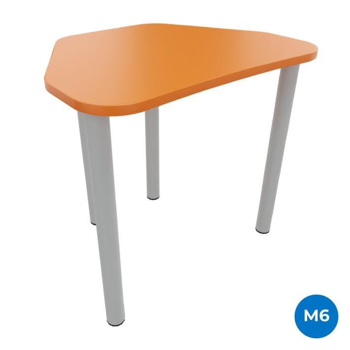 Tavolo Pino Trapezio 4 Gambe in Melaminico con...