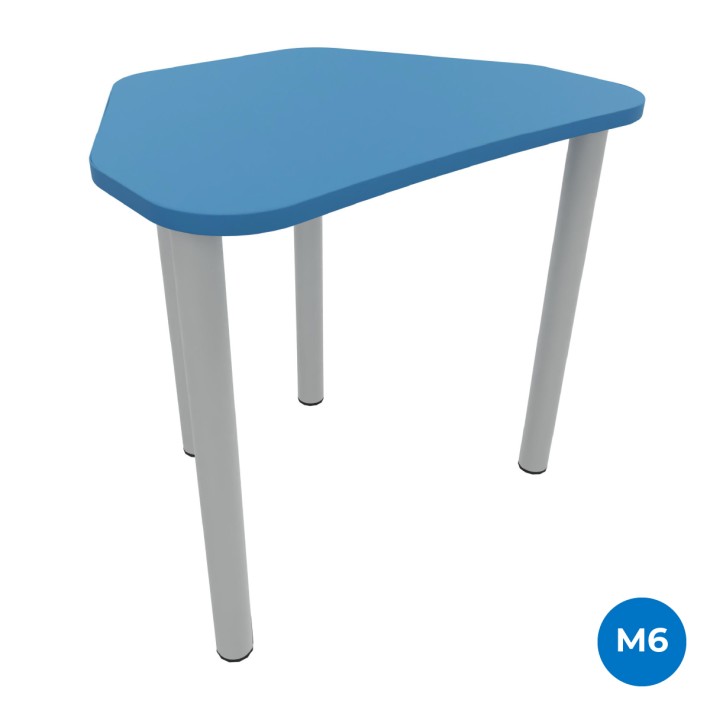 Tavolo Pino Trapezio 4 Gambe in Melaminico con...