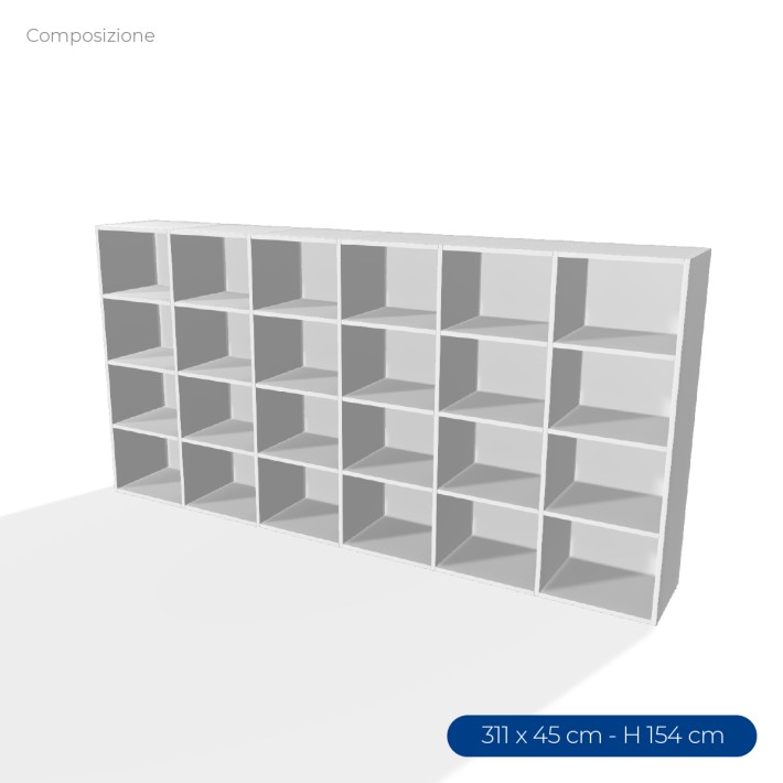 COMPOSIZIONI EDERA Armadio Composto da 6 Moduli...