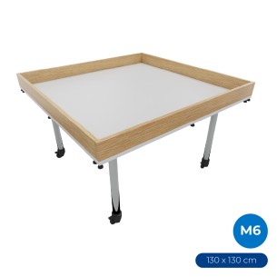 Tavolo Creo per Robotica in Melaminico con Ruote e...