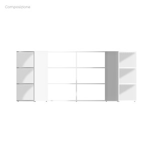 COMPOSIZIONI EDERA Armadio da 6 Moduli Curvi - Ingombro... 2