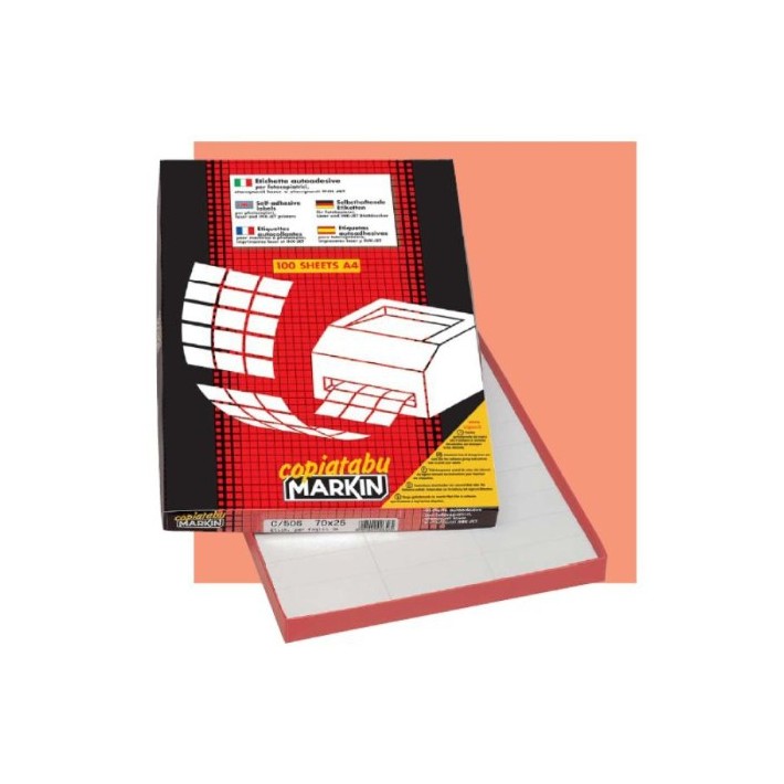 Markin 210A400 etichetta autoadesiva Bianco...