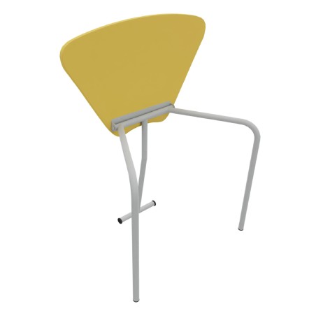 Tavolo Pino RB a Spicchio di Cerchio - Dimensioni 83x55,5x72 cm (M5) - Colore Giallo Bordo...