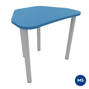 Tavolo Pino Trapezio 4 Gambe in Melaminico con Piedini -...