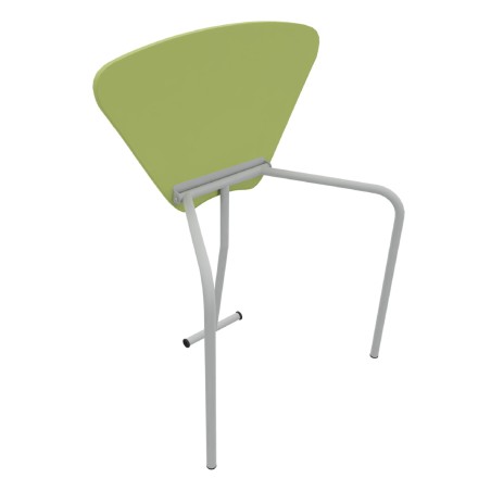 Tavolo Pino RB a Spicchio di Cerchio - Dimensioni 83x55,5x76 cm (M6) - Colore Piano Verde...