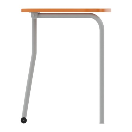 Tavolo Pino RB a Spicchio di Cerchio - Dimensioni 83x55,5x76 cm (M6) - Colore Bianco Bordo...